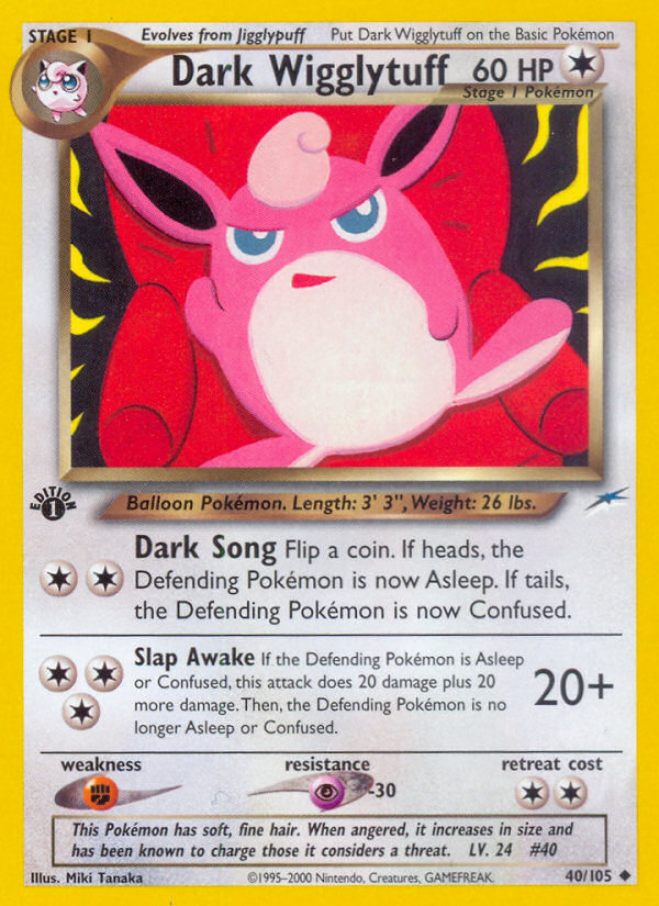 Dark Wigglytuff 40/105 (1st Edition)
