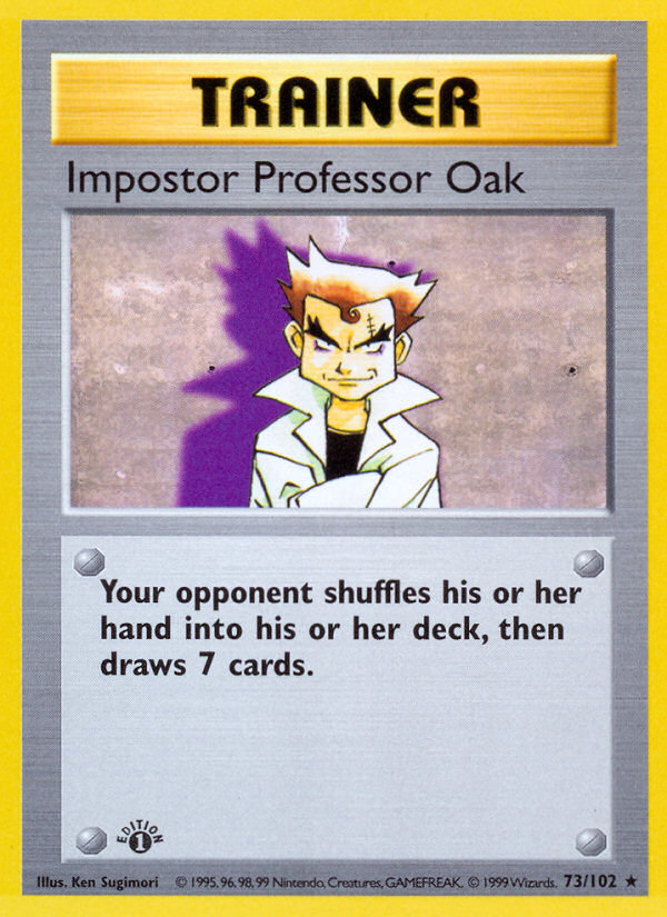 Imposter Professor Oak 73/102 (1st Edition)