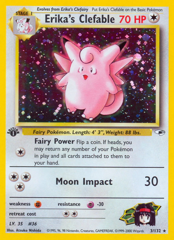 Erika's Clefable 3/132 (1st Edition)