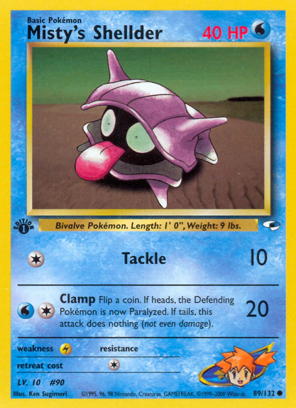 Misty's Shellder 89/132 (1st Edition)