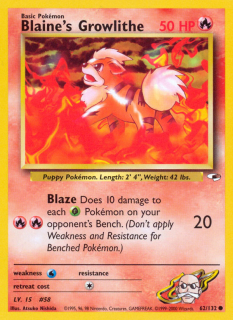 Blaine's Growlithe 62/132