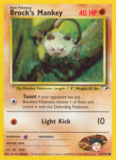 Brock's Mankey 67/132