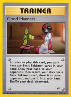 Good Manners 111/132