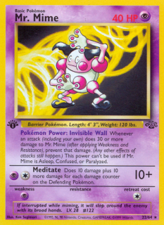Mr. Mime 22/64 (1st Edition)