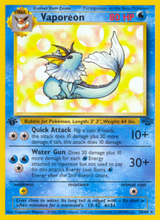 Vaporeon 28/64 (1st Edition)