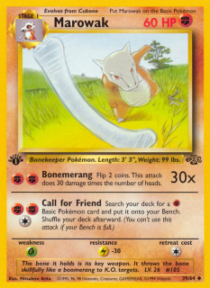 Marowak 39/64 (1st Edition)