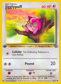 Jigglypuff 54/64 (1st Edition)