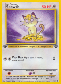 Meowth 56/64 (1st Edition)