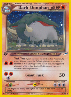 Dark Donphan 3/105 (1st Edition)