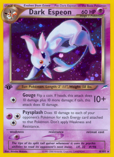Dark Espeon 4/105 (1st Edition)