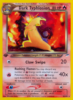 Dark Typhlosion 10/105 (1st Edition)