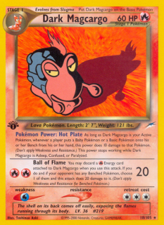 Dark Magcargo 18/105 (1st Edition)