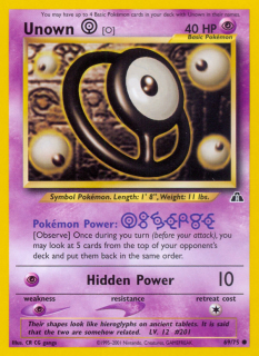 Unown O 69/75