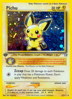 Pichu 12/111 (1st Edition)