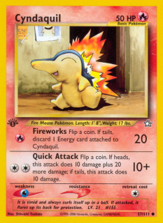 Cyndaquil 57/111 (1st Edition)
