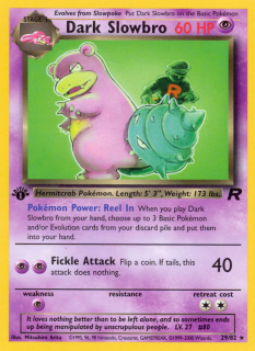 Dark Slowbro 29/82 (1st Edition)