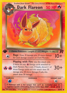 Dark Flareon 35/82 (1st Edition)
