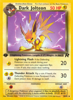 Dark Jolteon 38/82 (1st Edition)