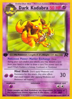 Dark Kadabra 39/82 (1st Edition)