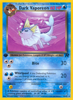 Dark Vaporeon 45/82 (1st Edition)