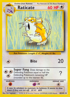 Raticate 40/102