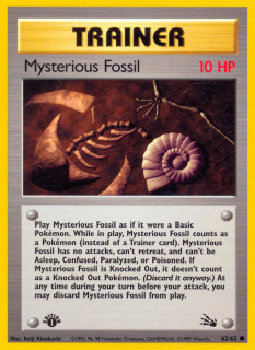 Mysterious Fossil 62/62 (1st Edition)