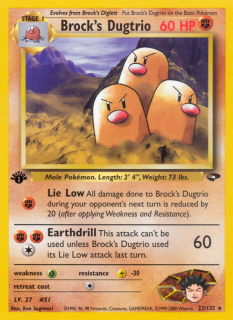 Brock's Dugtrio 22/132 (1st Edition)