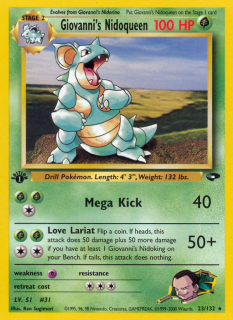 Giovanni's Nidoqueen 23/132 (1st Edition)