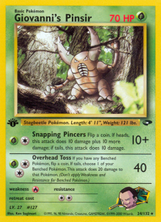 Giovanni's Pinsir 24/132 (1st Edition)
