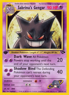 Sabrina's Gengar 29/132 (1st Edition)