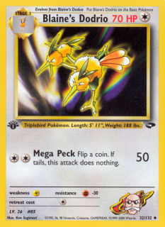 Blaine's Dodrio 32/132 (1st Edition)