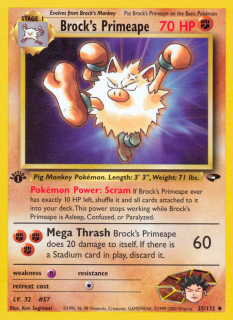 Brock's Primeape 35/132 (1st Edition)