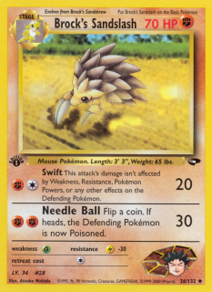 Brock's Sandslash 36/132 (1st Edition)