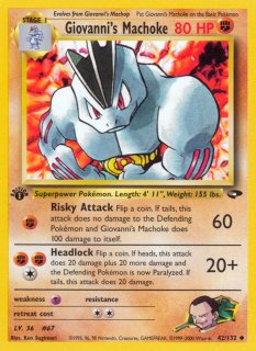 Giovanni's Machoke 42/132 (1st Edition)