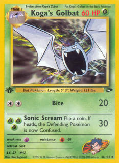 Koga's Golbat 46/132 (1st Edition)