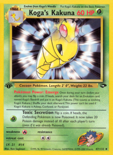 Koga's Kakuna 47/132 (1st Edition)