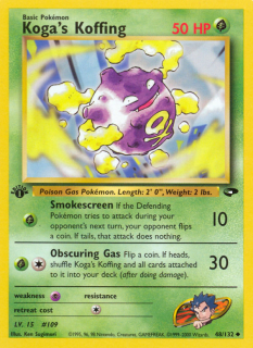 Koga's Koffing 48/132 (1st Edition)
