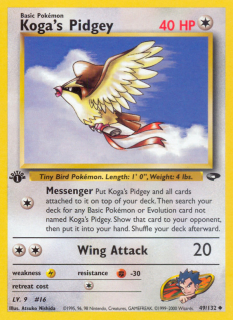 Koga's Pidgey 49/132 (1st Edition)