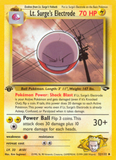 Lt. Surge's Electrode 52/132 (1st Edition)