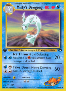 Misty's Dewgong 54/132 (1st Edition)