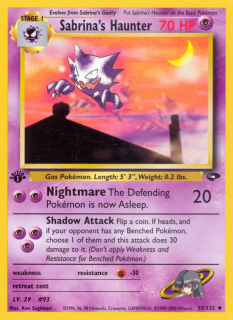 Sabrina's Haunter 55/132 (1st Edition)