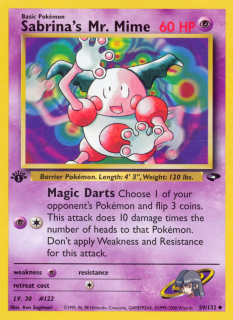 Sabrina's Mr. Mime 59/132 (1st Edition)