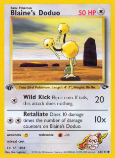 Blaine's Doduo 61/132 (1st Edition)