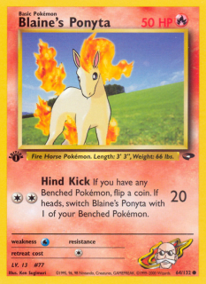 Blaine's Ponyta 64/132 (1st Edition)