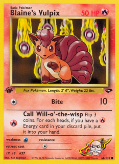 Blaine's Vulpix 66/132 (1st Edition)
