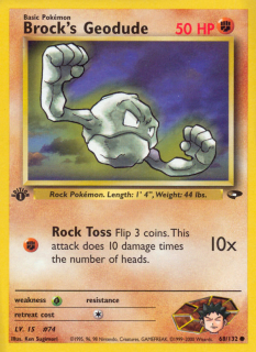 Brock's Geodude 68/132 (1st Edition)