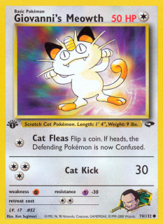 Giovanni's Meowth 74/132 (1st Edition)