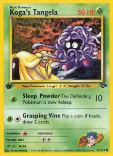 Koga's Tangela 81/132 (1st Edition)