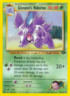 Giovanni's Nidorino 45/132