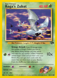 Koga's Zubat 83/132